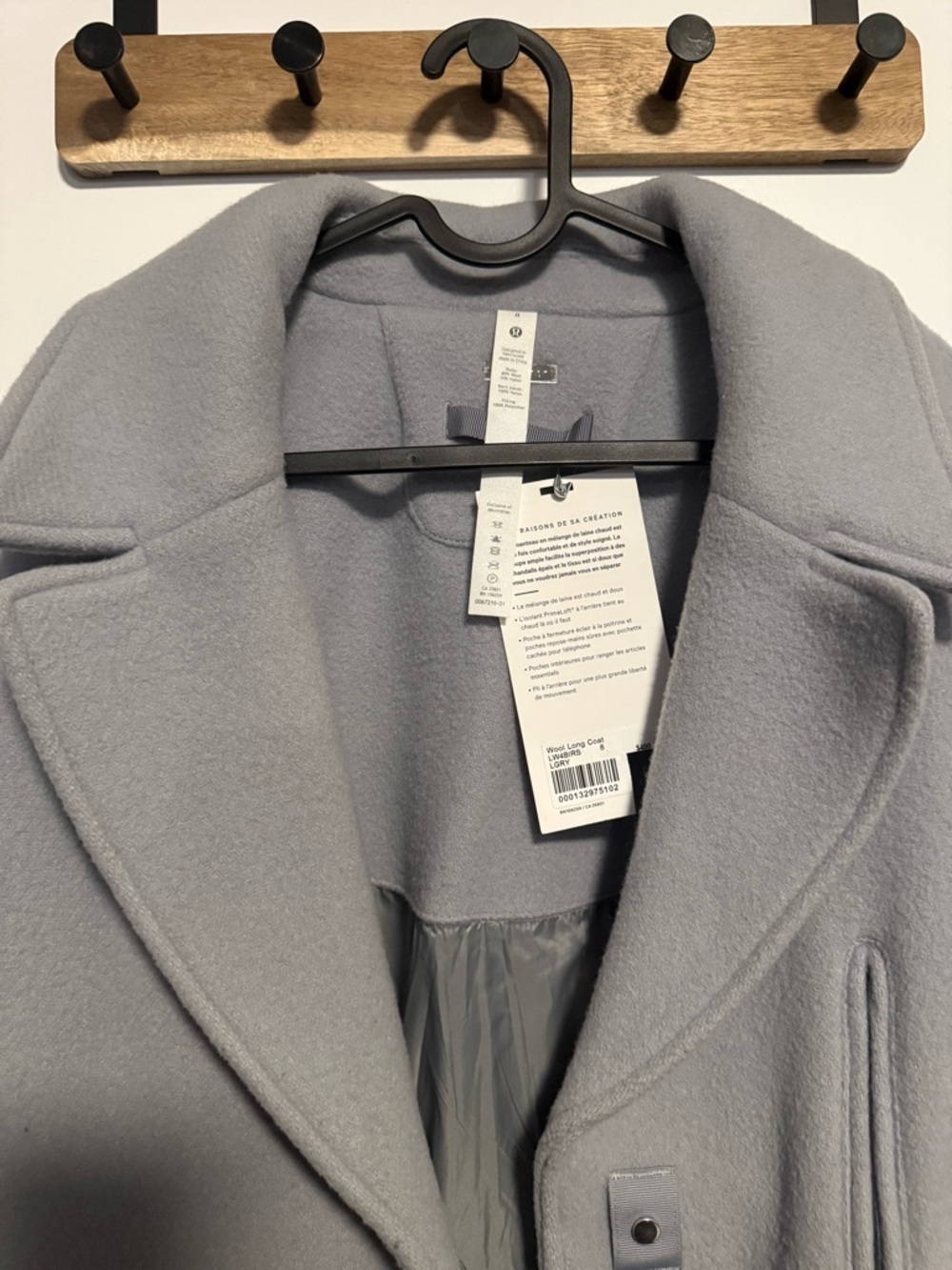 Lululemon Wool Long Coat - Picture 6 of 8